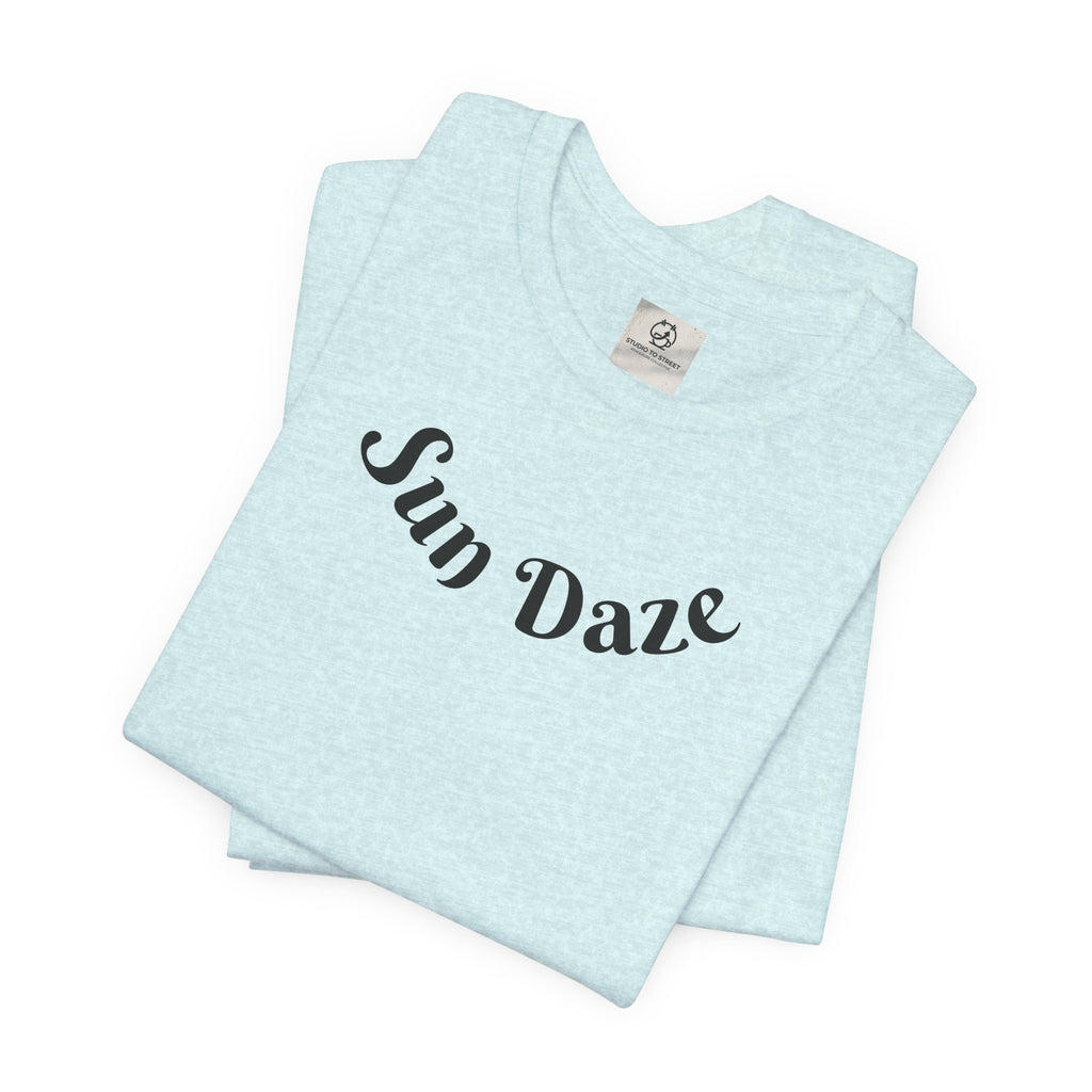 Sun Daze T-Shirt by Printify featuring NY basketball streetwear and city pride design, with a casual fit and vibrant graphics.
