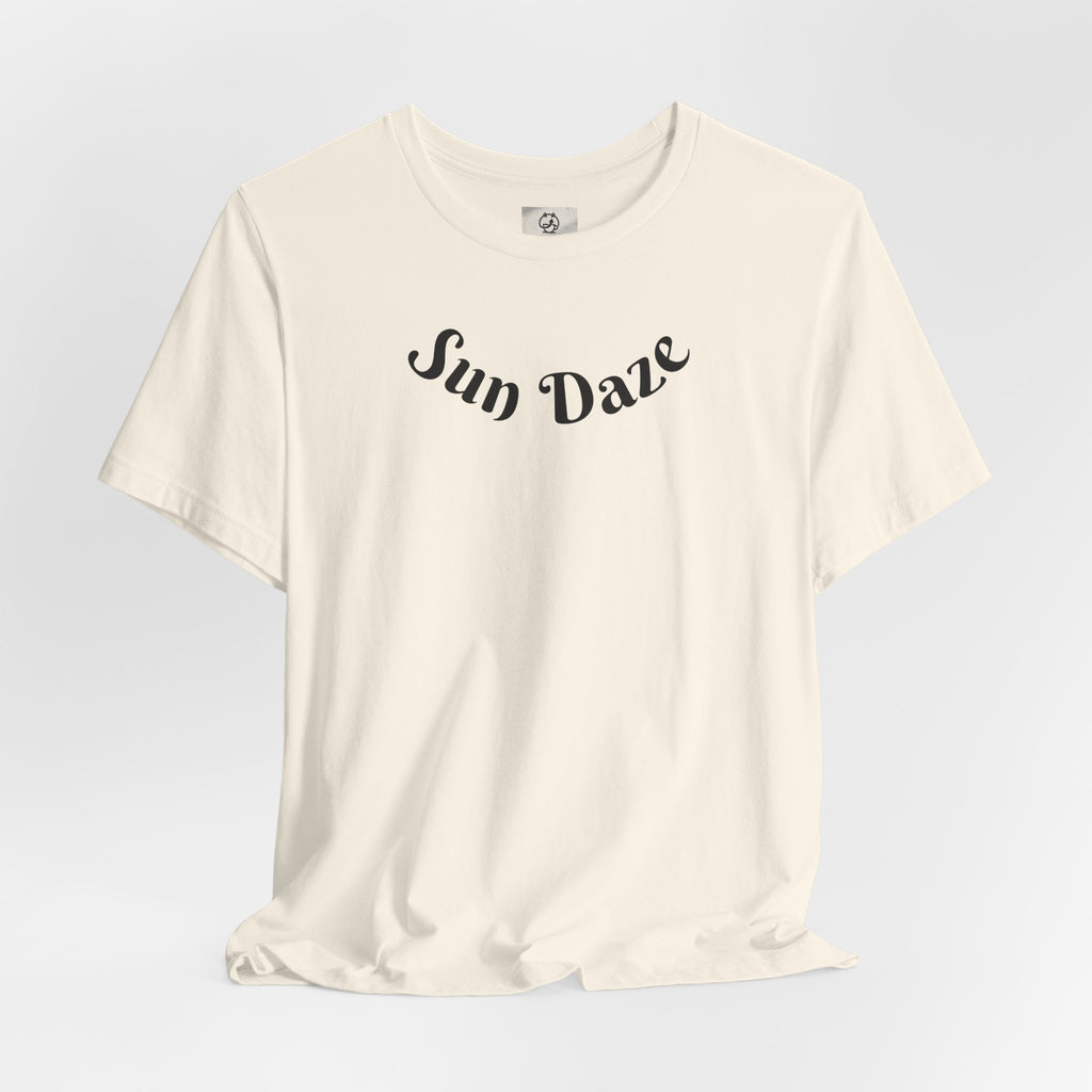 Sun Daze T-shirt by Printify featuring NY basketball streetwear style with city pride logo and vibrant urban graphic.