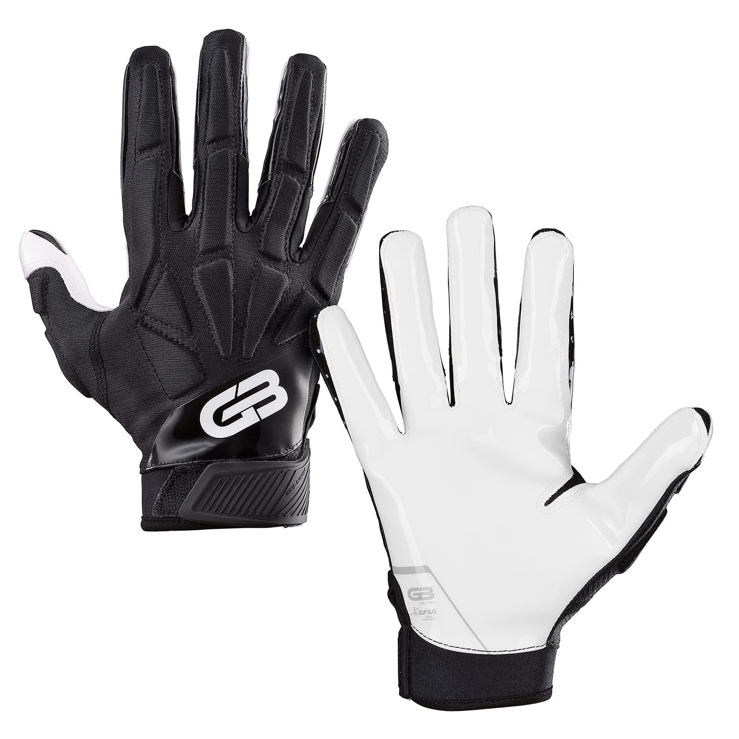Raptor Hybrid Padded Football Gloves - Adult Medium