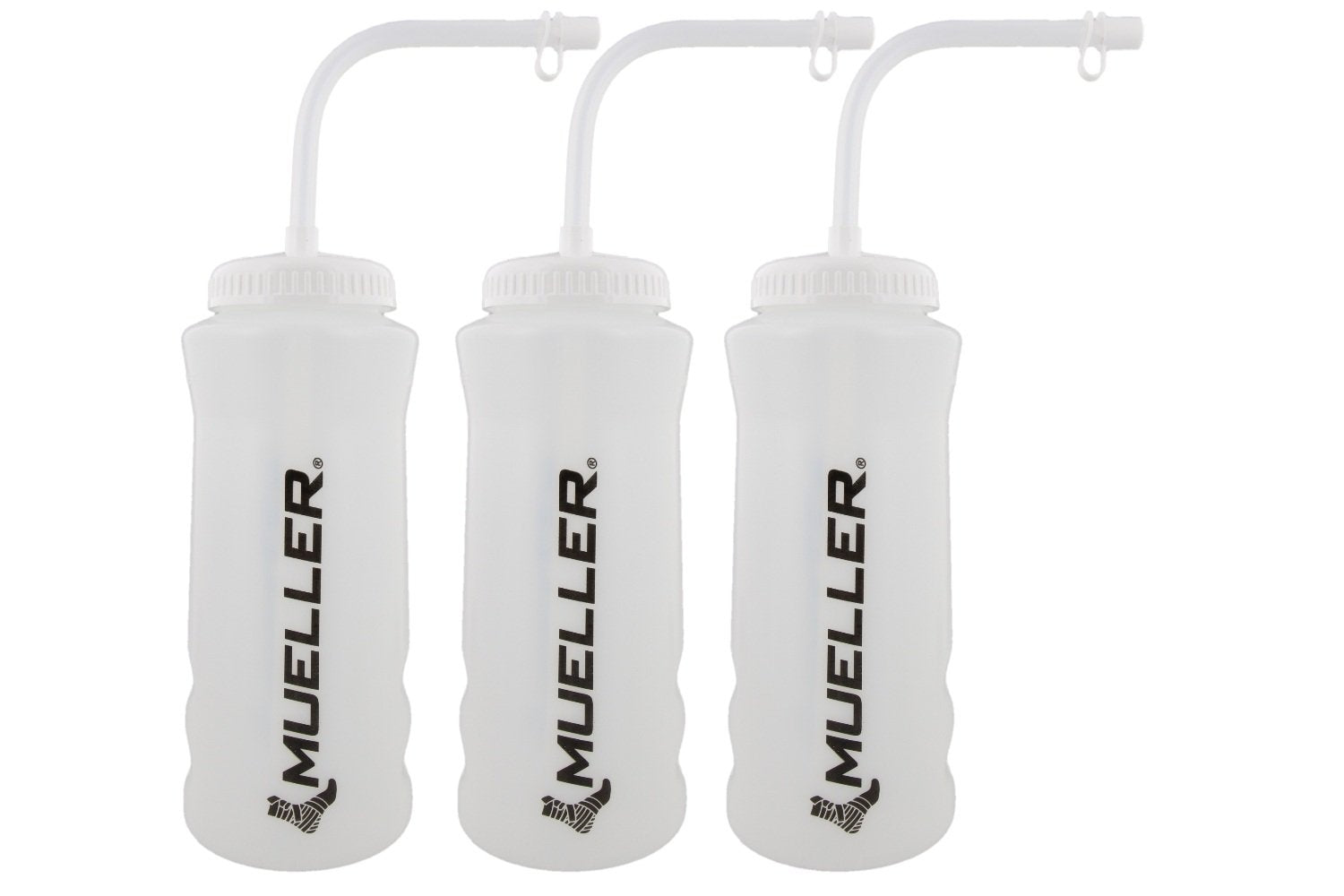 Mueller 3-Pack Quart Sports Bottles with Straw