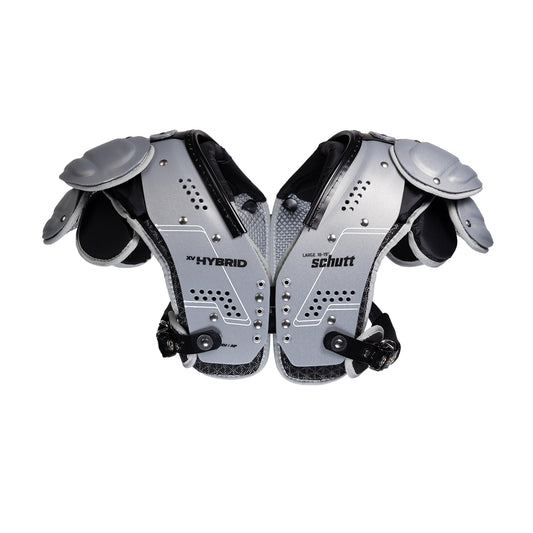 Schutt XV Hybrid All-Position Pads - Silver/Black