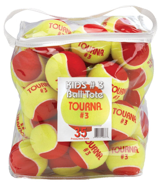Tourna Stage 3 Kids' Training Tennis Balls (35-Pack)