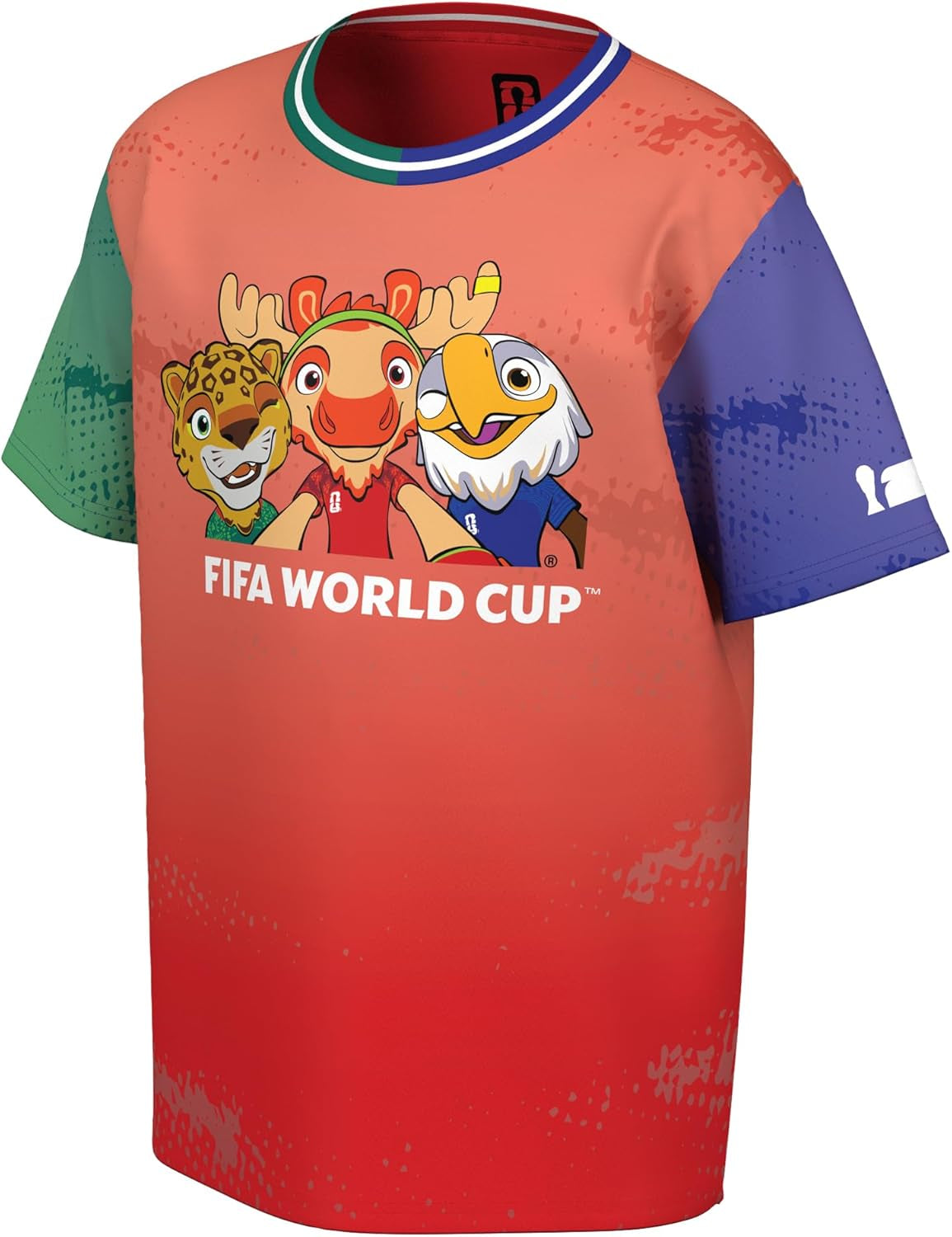 FIFA World Cup All Country Mascot Short Sleeve Jersey Top
