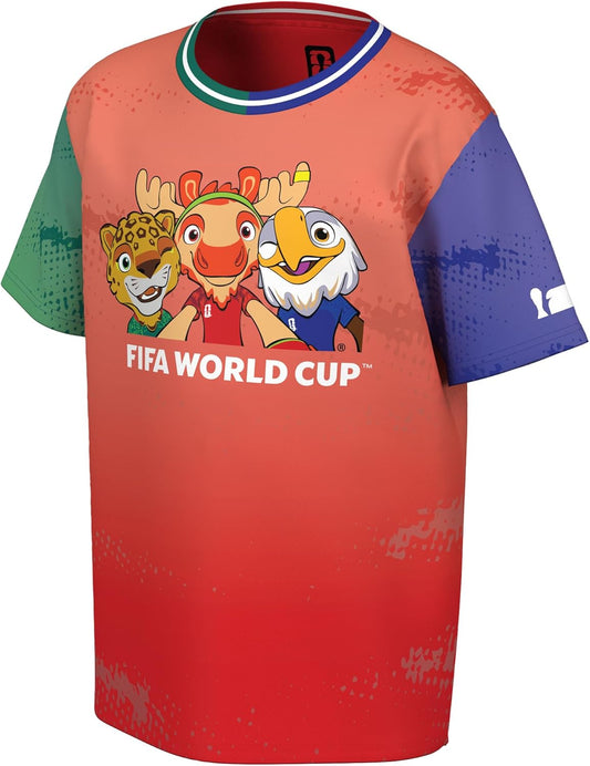 FIFA World Cup All Country Mascot Short Sleeve Jersey Top