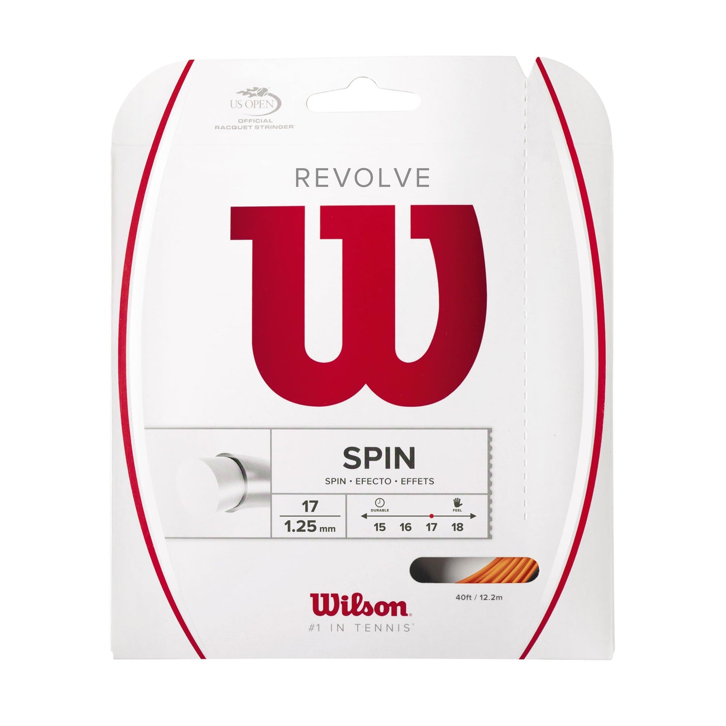 Wilson Revolve 17 Orange Tennis Strings