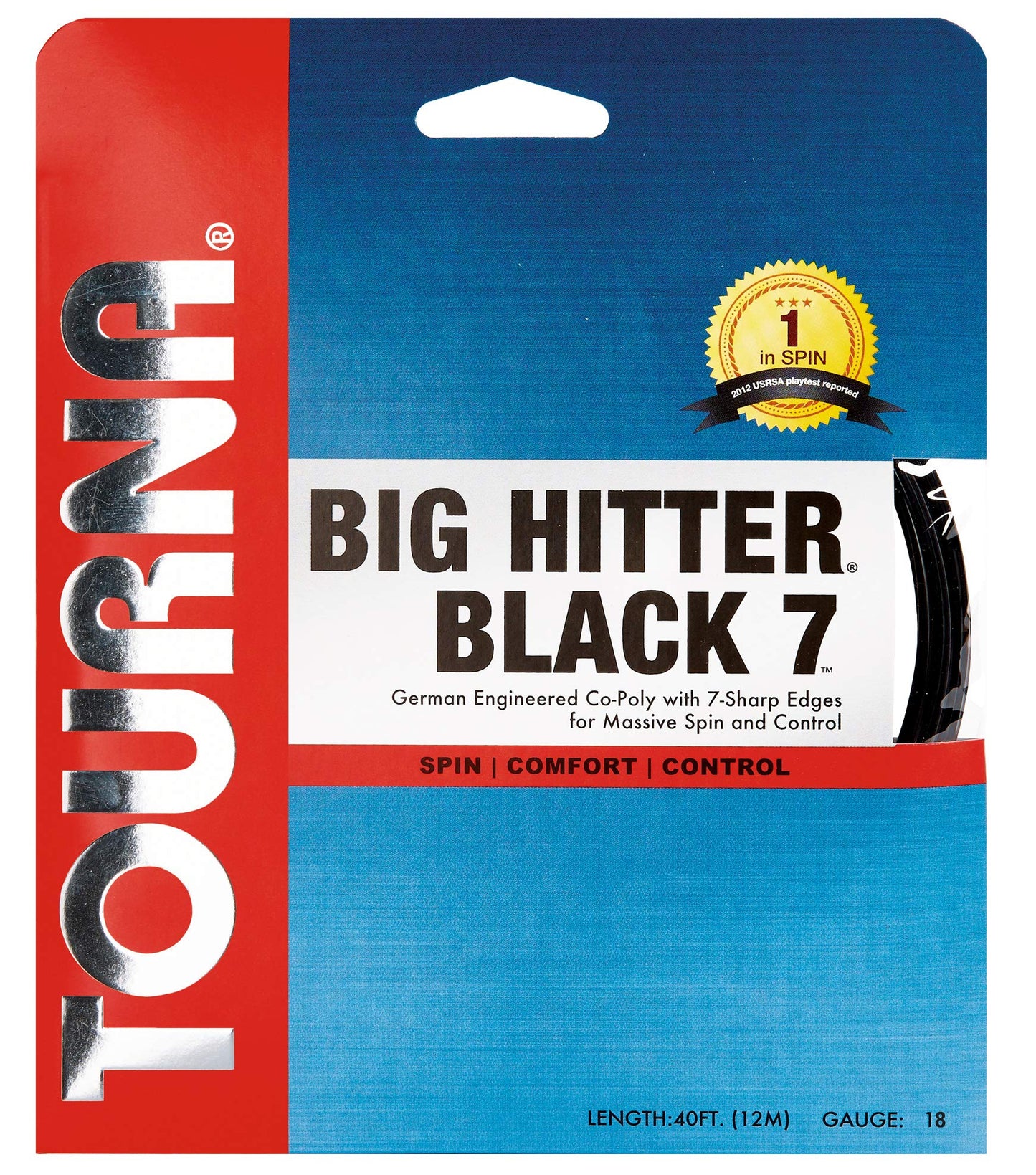 Tourna Big Hitter Black Spin Tennis Strings