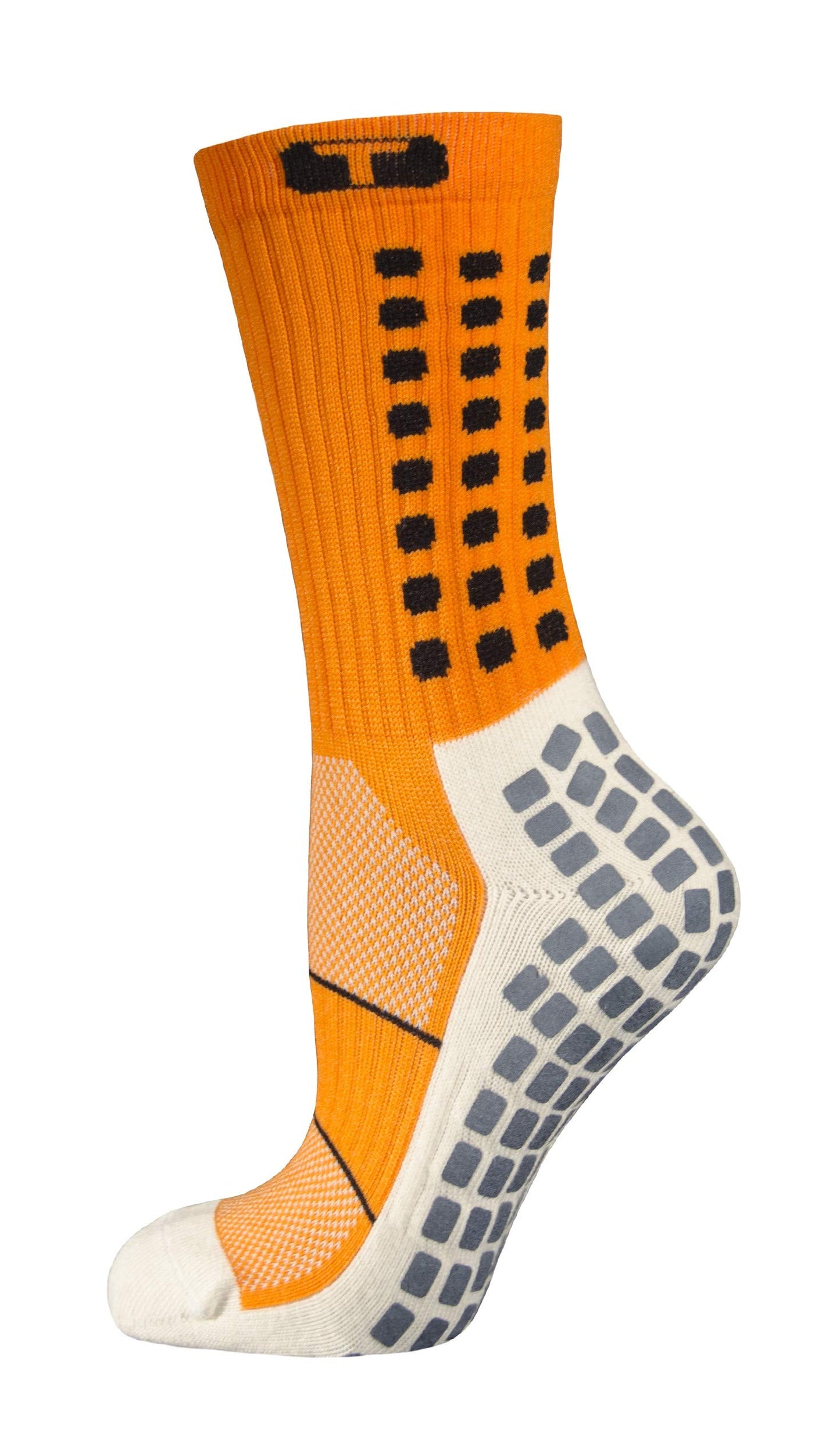 TRUSOX Thin Performance Crew Socks Small Orange