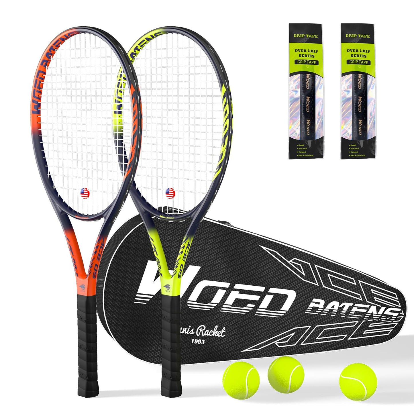 SpeedMaster 27" Dual Tennis Racket Set
