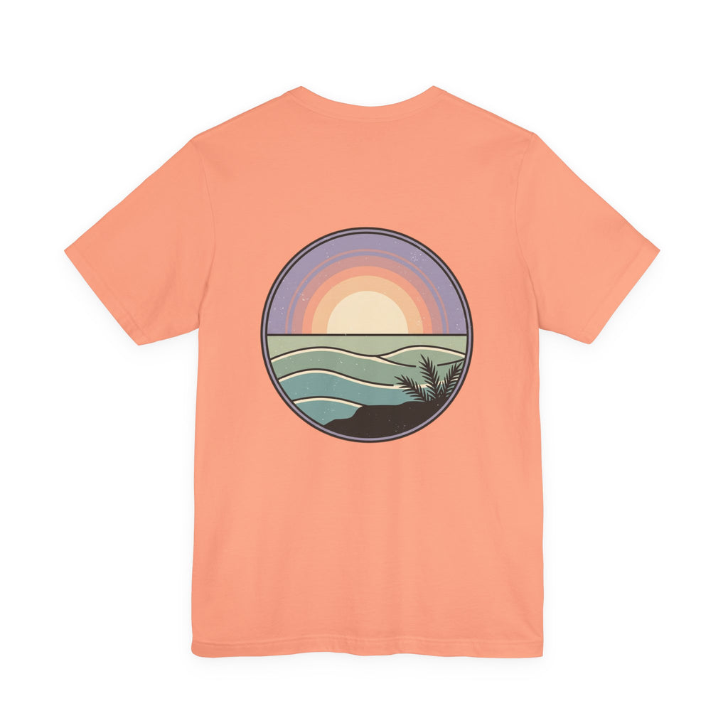 Light blue Sun Daze T-shirt by Printify featuring NYC basketball streetwear and city pride graphic on the front.