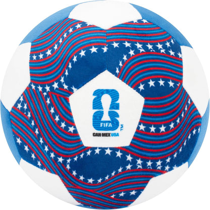 FIFA® World Cup 2026 USA 9-Inch Plush Soccer Ball - Soft, Collectible World Cup™ Plush Toy - National Team Stars and Stripes Design - Ages 3+
