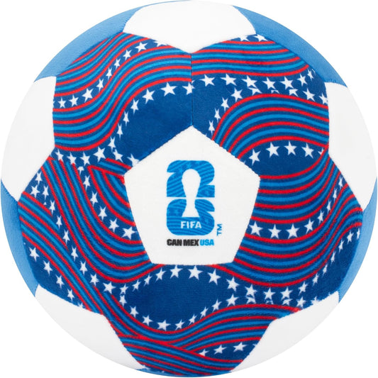 FIFA® World Cup 2026 USA 9-Inch Plush Soccer Ball - Soft, Collectible World Cup™ Plush Toy - National Team Stars and Stripes Design - Ages 3+