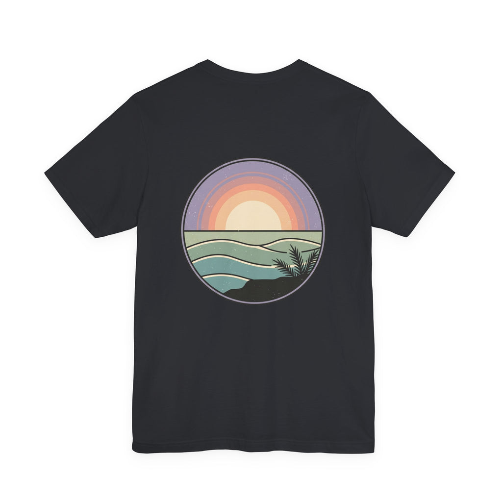 Sun Daze T-Shirt by Printify featuring NY basketball streetwear and city pride in a casual, stylish design.