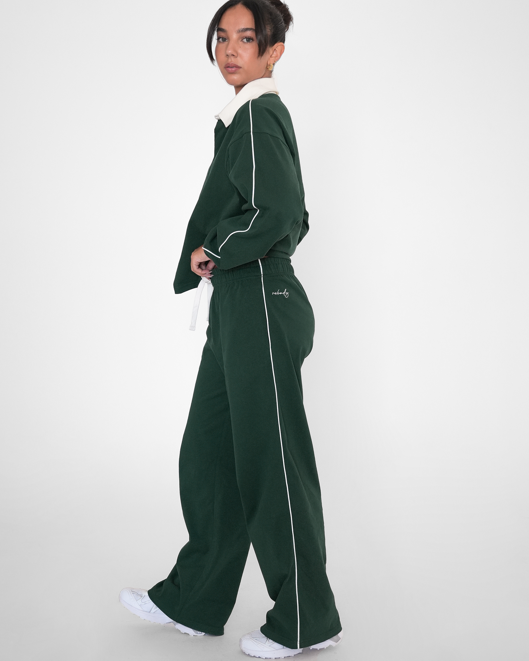 Rugby Piping Relaxed Wide Leg Pant-0