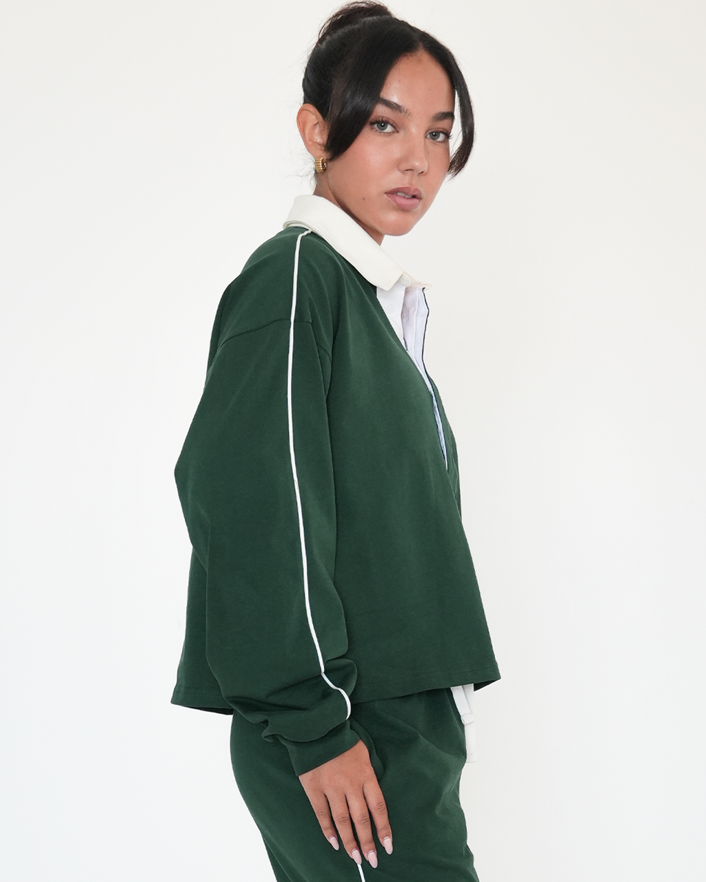 Rugby Piping Relaxed Polo Top-1