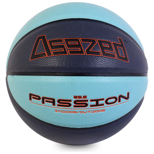 ASGZED DualTone Youth Basketball - Soft Touch Synthetic Leather, Size 7