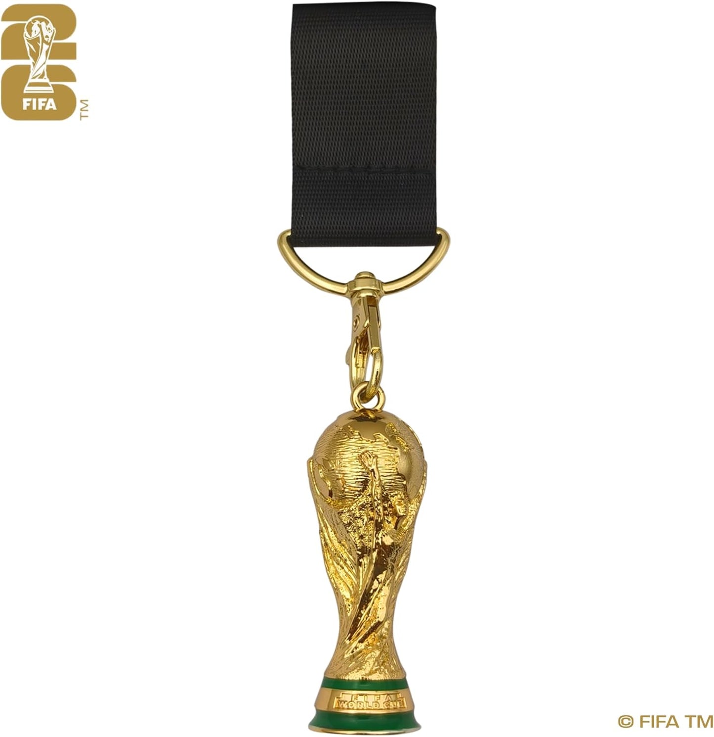 Official FIFA World Cup 2026 Edition - 21 Inch Nylon Lanyard with Trophy Replica – Durable Fan Gear – Great for Holding Your Work ID, Pin Collecting, Carrying Keys and More - the World Cup Is Here