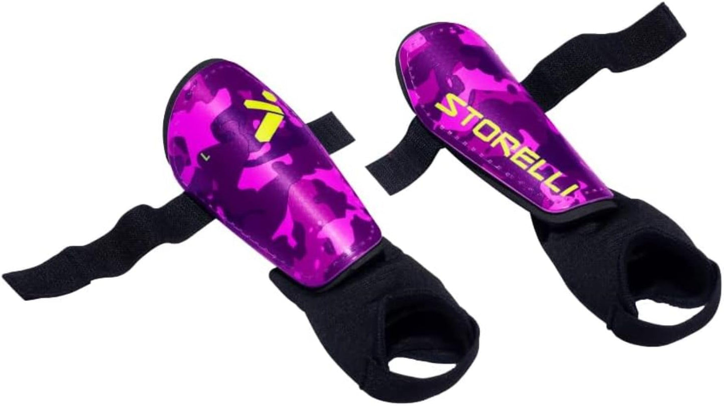 Storelli Shin Protectors Lightweight & Durable Pink Camo XS