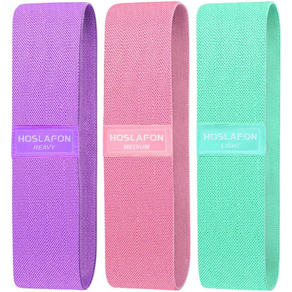 HOSLAFON Resistance Bands Set Exercise Workout Fitness Booty Bands for Working Out Resistance Loops Bands for Women Elastic Bands for Exercise Pull up Assistance Bands Stretch Bands Stretching Strap bys-store-3157834-619036