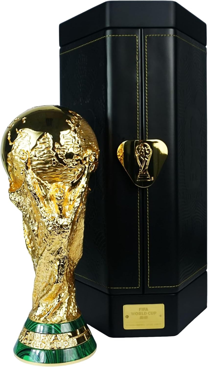 Officially Licensed FIFA World Cup 2026 Premium 260Mm Trophy Replica – 24K Gold Plated Limited Edition (Only 2026 Made) – Individually Numbered with Luxury 3-Sided Leather Display Case