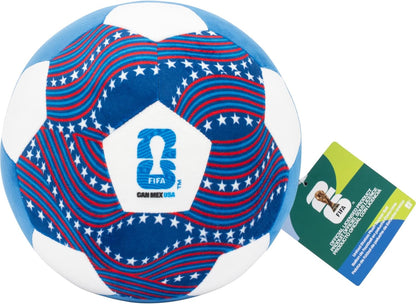 FIFA® World Cup 2026 USA 9-Inch Plush Soccer Ball - Soft, Collectible World Cup™ Plush Toy - National Team Stars and Stripes Design - Ages 3+