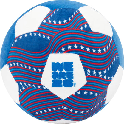 FIFA® World Cup 2026 USA 9-Inch Plush Soccer Ball - Soft, Collectible World Cup™ Plush Toy - National Team Stars and Stripes Design - Ages 3+