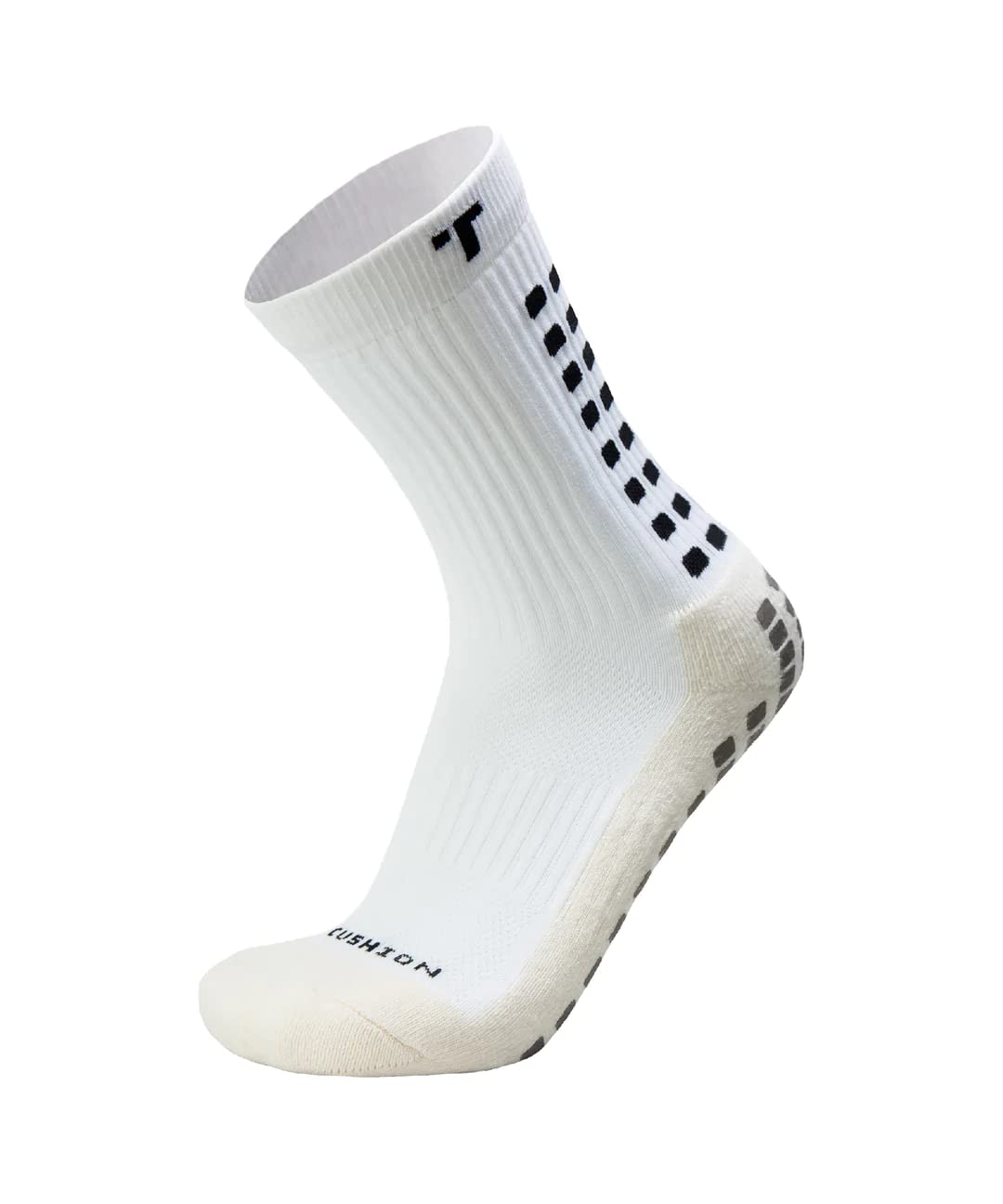 TruGrip 3.0 Mid-Calf Performance Socks White Adult Medium