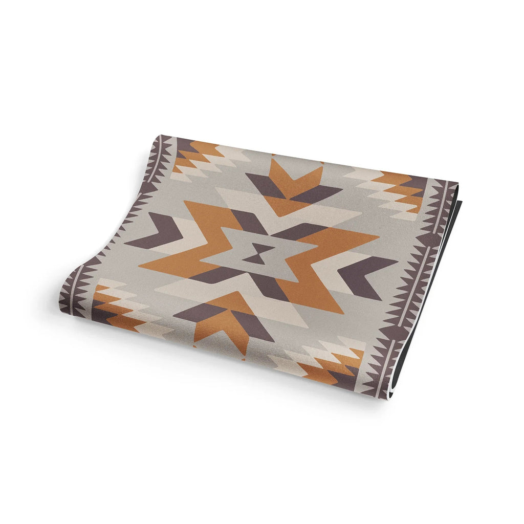 Teton Canyon Yoga Mat – 6 mm Extra Thick, Double-Sided Non-Slip, Eco-Friendly PER with Multi-Color Canyon Stripe Design | Yune Yoga-4